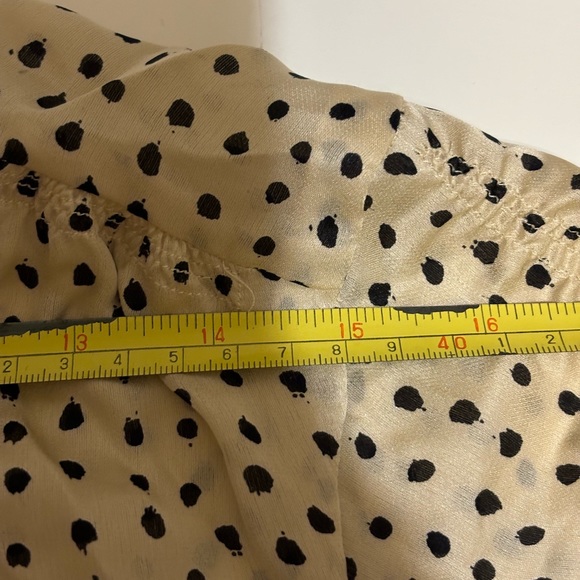 Banana Republic Silk Polka Dot Blouse Cap Sleeves - Picture 8 of 12